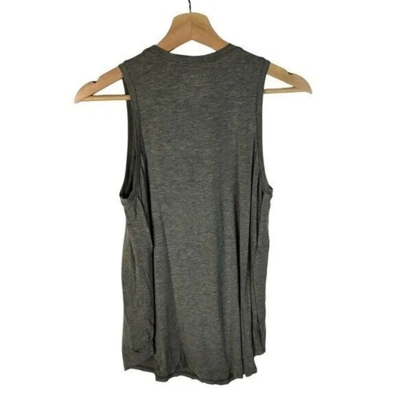 Hollister Gray Jersey Split Hem Tank Top S - Picture 2 of 5